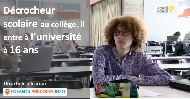 Ce jeune suisse surdoué est entré à l'université à 16 ans après un parcours scolaire chaotique.