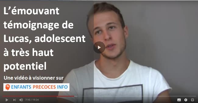 Lucas nous raconte son parcours d'enfant puis d'adolescent surdoué détecté tardivement. Un beau témoignage à regarder en famille pour lancer la discussion parents-enfants.