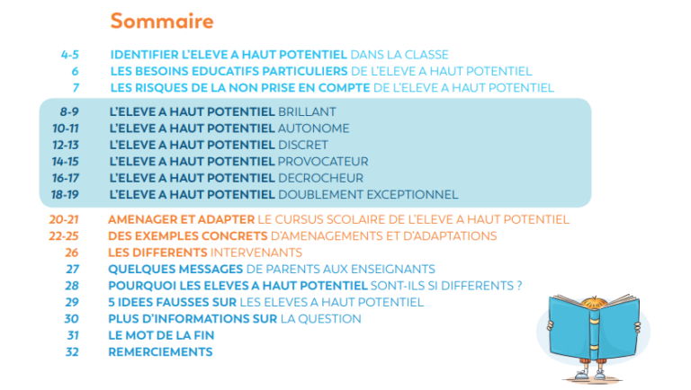 Identifier et accompagner l'élève à haut potentiel intellectuel
